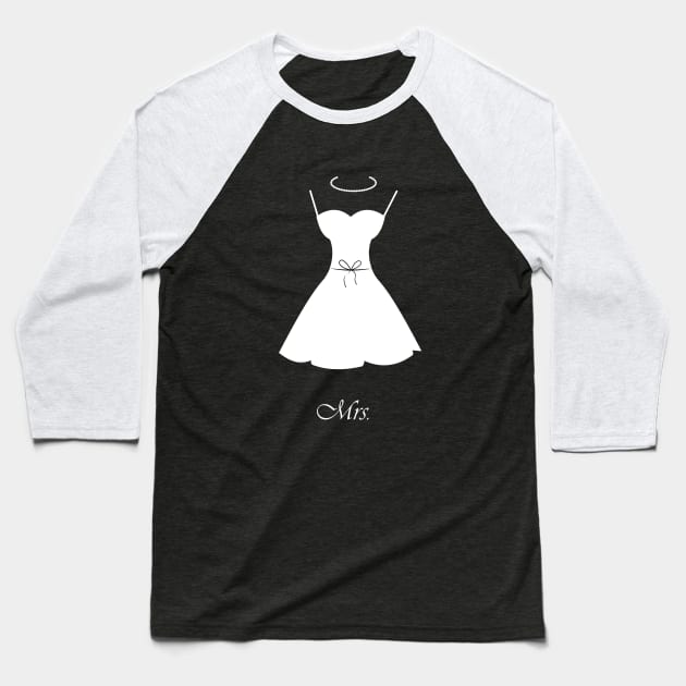 Wedding dress Mrs Baseball T-Shirt by lunachica